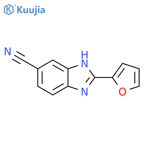 6-Cyano-2-(2-furyl)benzimidazole structure