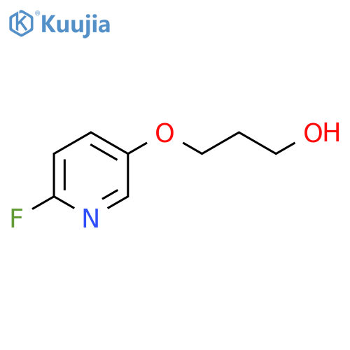 3-[(6-Fluoropyridin-3-yl)oxy]propan-1-ol structure