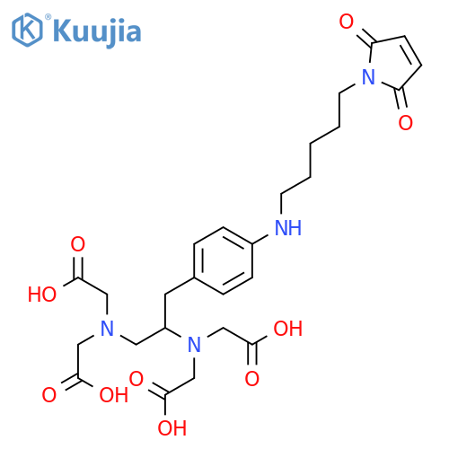 Glycine,N,N'-[1-[[4-[[6-(2,5-dihydro-2,5-dioxo-1H-pyrrol-1-yl)-1-oxohexyl]amino]phenyl]methyl]-1,2-ethanediyl]bis[N-(carboxymethyl)-(9CI) structure