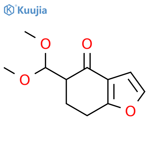 5-(Dimethoxymethyl)-4,5,6,7-tetrahydro-1-benzofuran-4-one structure