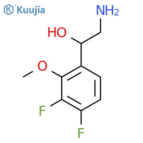 2-amino-1-(3,4-difluoro-2-methoxyphenyl)ethan-1-ol structure
