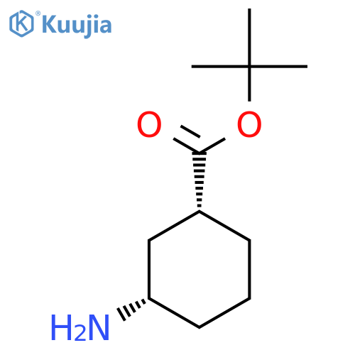 tert-butyl (1R,3S)-3-aminocyclohexane-1-carboxylate structure