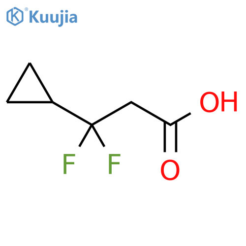 Cyclopropanepropanoic acid, β,β-difluoro- structure
