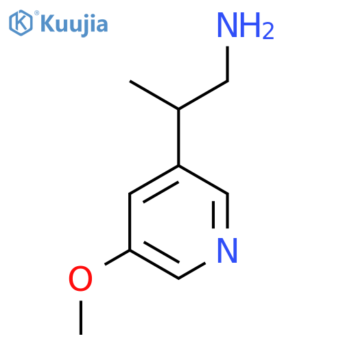 2-(5-Methoxypyridin-3-yl)propan-1-amine structure