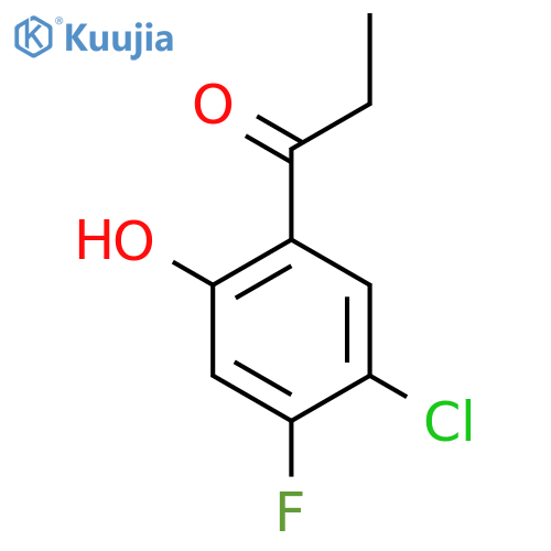 1-(5-Chloro-4-fluoro-2-hydroxyphenyl)propan-1-one structure