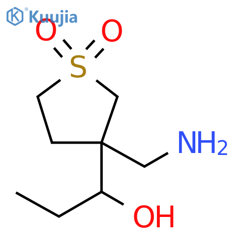 3-Thiophenemethanol, 3-(aminomethyl)-α-ethyltetrahydro-, 1,1-dioxide structure
