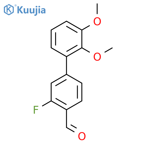 4-(2,3-Dimethoxyphenyl)-2-fluorobenzaldehyde structure