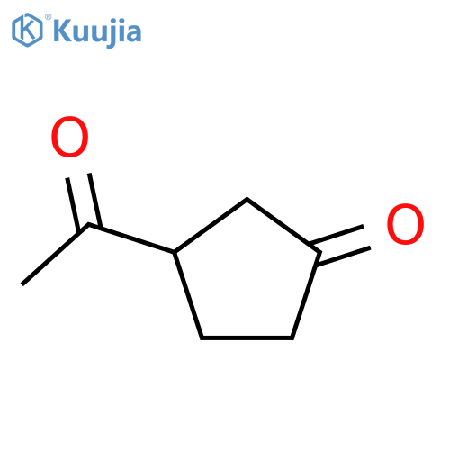 Cyclopentanone,3-acetyl-, (3S)- structure