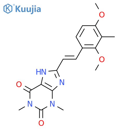1H-Purine-2,6-dione,8-[2-(2,4-dimethoxy-3-methylphenyl)ethenyl]-3,7-dihydro-1,3-dimethyl-, (E)-(9CI) structure