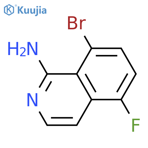 8-Bromo-5-fluoroisoquinolin-1-amine structure