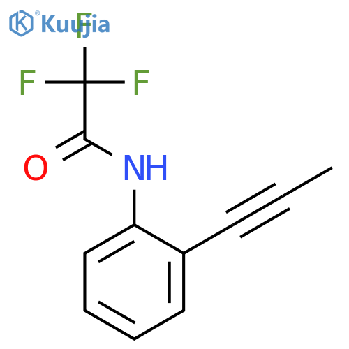 Acetamide, 2,2,2-trifluoro-N-[2-(1-propynyl)phenyl]- structure