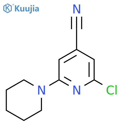 2-Chloro-6-(piperidin-1-yl)pyridine-4-carbonitrile structure