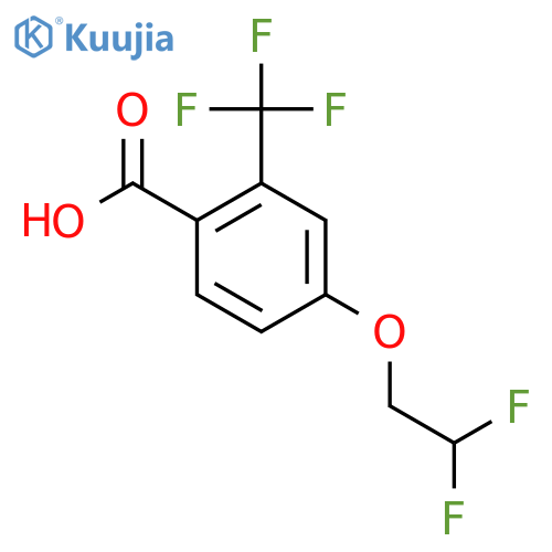 4-(2,2-Difluoroethoxy)-2-(trifluoromethyl)benzoic acid structure