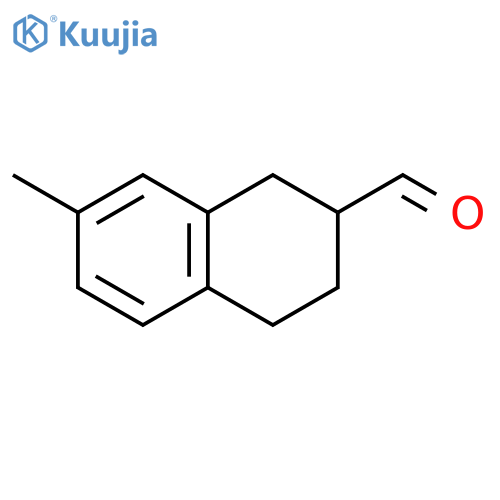 7-methyl-1,2,3,4-tetrahydronaphthalene-2-carbaldehyde structure