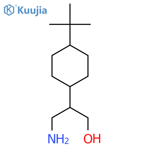 3-amino-2-(4-tert-butylcyclohexyl)propan-1-ol structure