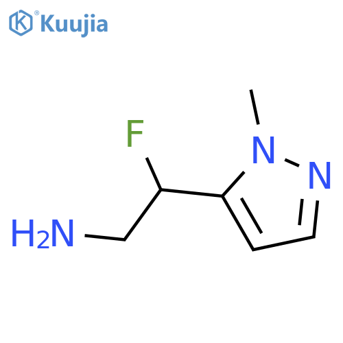 2-fluoro-2-(1-methyl-1H-pyrazol-5-yl)ethan-1-amine structure