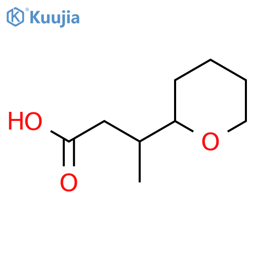 3-(oxan-2-yl)butanoic acid structure