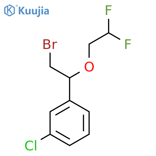 1-2-bromo-1-(2,2-difluoroethoxy)ethyl-3-chlorobenzene structure