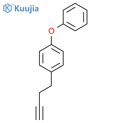 1-(but-3-yn-1-yl)-4-phenoxybenzene structure