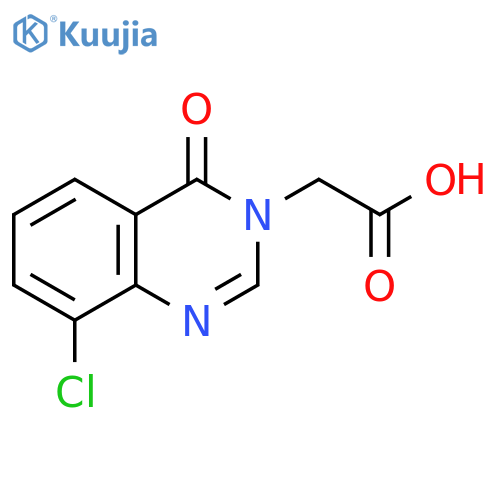 2-(8-chloro-4-oxo-3,4-dihydroquinazolin-3-yl)acetic acid structure