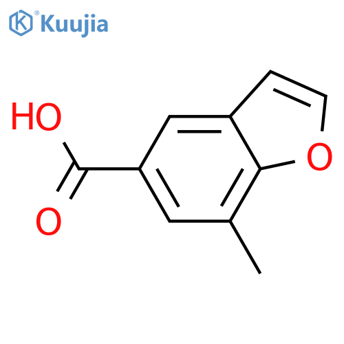 7-methyl-1-benzofuran-5-carboxylic acid structure