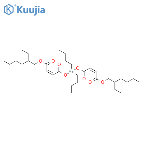 2-Butenedioic acid,1,1'-(dibutylstannylene) 4,4'-bis(2-ethylhexyl) ester structure