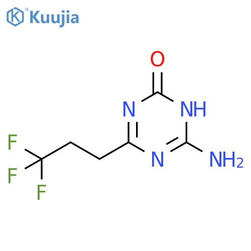 1,3,5-Triazin-2(1H)-one, 6-amino-4-(3,3,3-trifluoropropyl)- structure