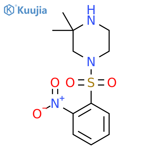 3,3-dimethyl-1-(2-nitrobenzenesulfonyl)piperazine structure