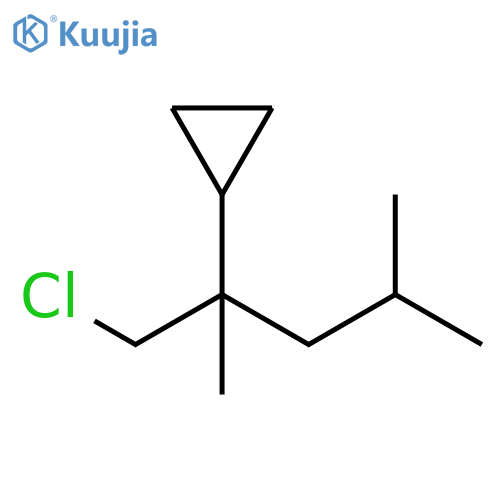 Cyclopropane, [1-(chloromethyl)-1,3-dimethylbutyl]- structure