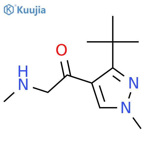 1-(3-tert-butyl-1-methyl-1H-pyrazol-4-yl)-2-(methylamino)ethan-1-one structure