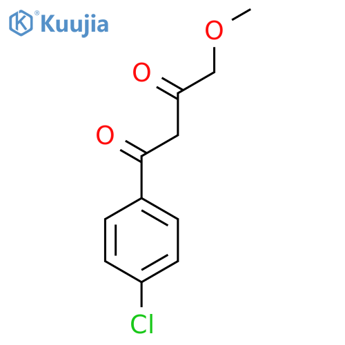 1-(4-chlorophenyl)-4-methoxybutane-1,3-dione structure