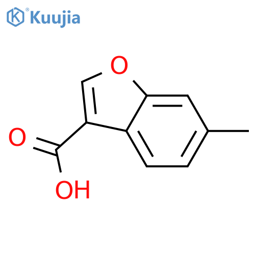 6-methyl-1-benzofuran-3-carboxylic acid structure