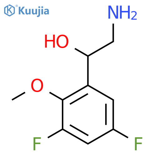 2-amino-1-(3,5-difluoro-2-methoxyphenyl)ethan-1-ol structure