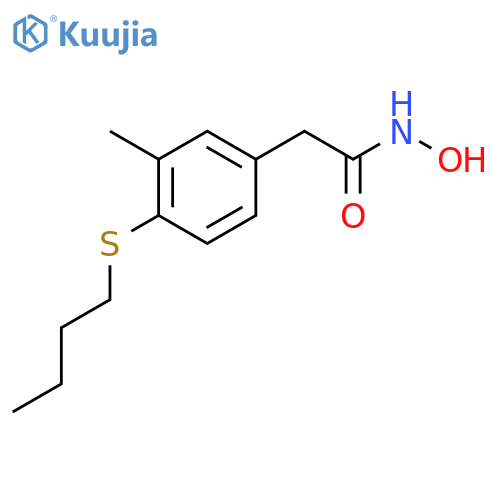 Benzeneacetamide,4-(butylthio)-N-hydroxy-3-methyl- structure