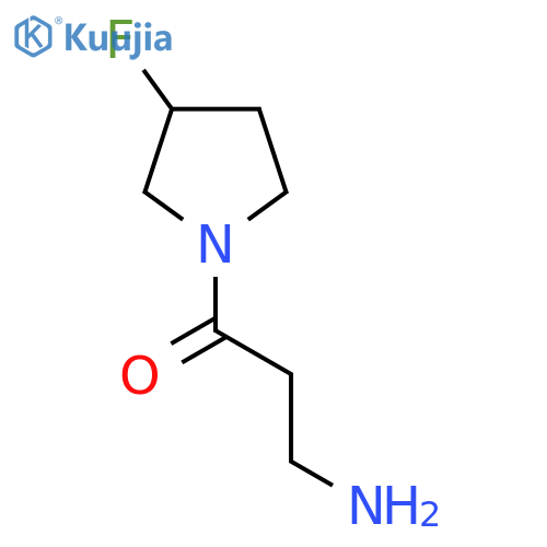 3-Amino-1-(3-fluoropyrrolidin-1-yl)propan-1-one structure