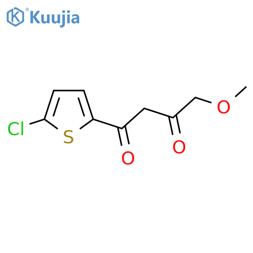 1-(5-chlorothiophen-2-yl)-4-methoxybutane-1,3-dione structure