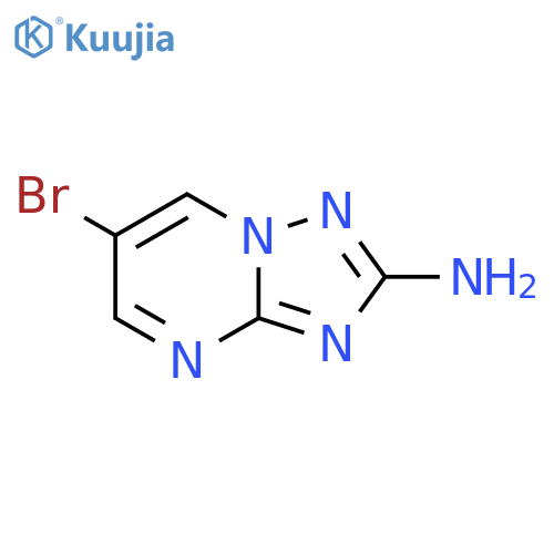 6-bromo-1,2,4triazolo1,5-apyrimidin-2-amine structure