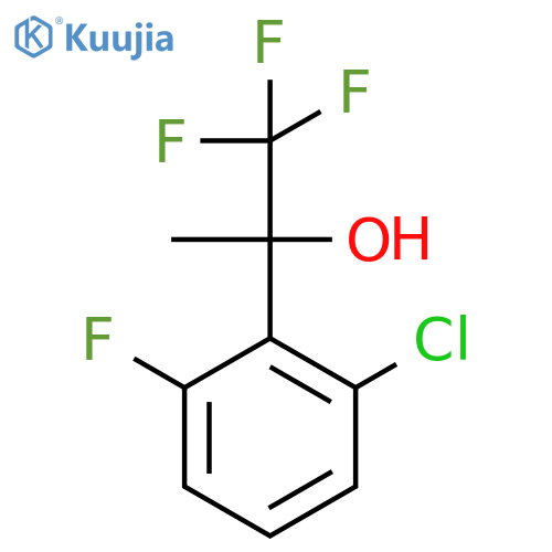 2-(2-Chloro-6-fluorophenyl)-1,1,1-trifluoropropan-2-ol structure