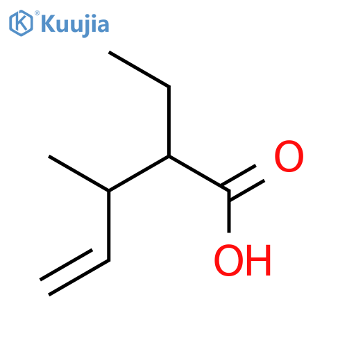 4-Pentenoic acid, 2-ethyl-3-methyl-, (2R,3R)- structure