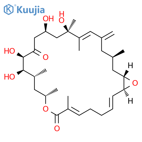 9,27-Dioxabicyclo[24.1.0]heptacosa-2,6,20-triene-8,15-dione,13,14,17,19-tetrahydroxy-7,10,12,19,20,24-hexamethyl-22-methylene-, (1S,2E,6E,10S,12R,13R,14R,17S,19R,20E,24R,26S)-(9CI) structure