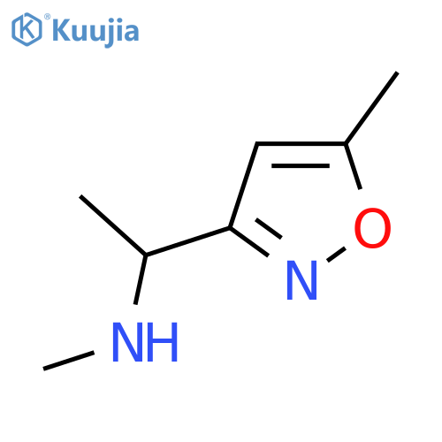 methyl1-(5-methyl-1,2-oxazol-3-yl)ethylamine structure