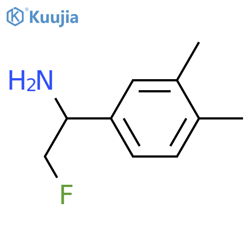 1-(3,4-DIMETHYLPHENYL)-2-FLUOROETHAN-1-AMINE structure