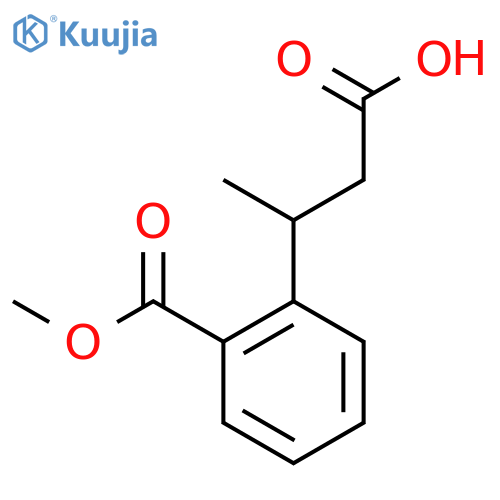 3-2-(methoxycarbonyl)phenylbutanoic acid structure