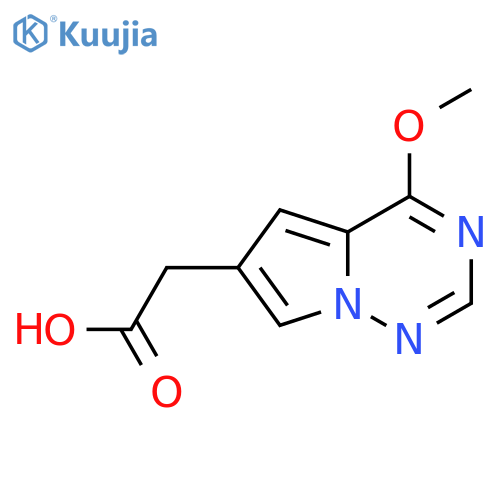 2-{4-methoxypyrrolo[2,1-f][1,2,4]triazin-6-yl}acetic acid structure