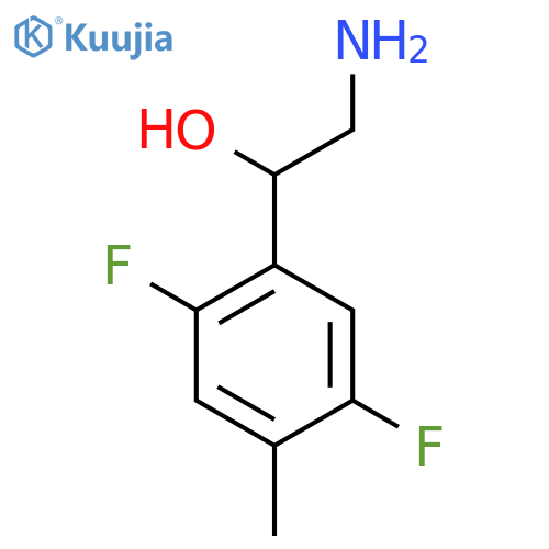2-Amino-1-(2,5-difluoro-4-methylphenyl)ethan-1-ol structure