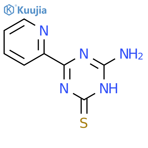 1,3,5-Triazine-2(1H)-thione, 6-amino-4-(2-pyridinyl)- structure