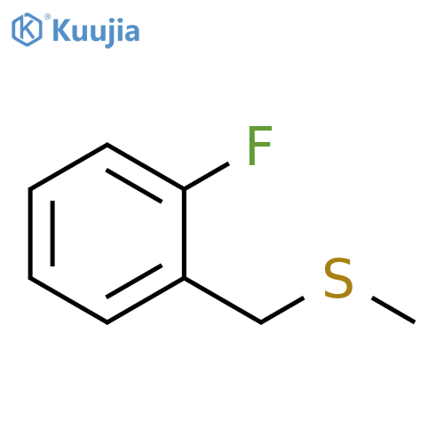 1-fluoro-2-(methylsulfanylmethyl)benzene structure