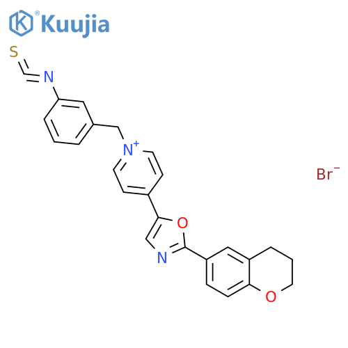 1-(3-ISOTHIOCYANATOBENZYL)-4-[2-(3,4-DIHYDRO-2H-1-BENZOPYRAN-6-YL)-5-OXAZOLYL]PYRIDINIUM BROMIDE structure