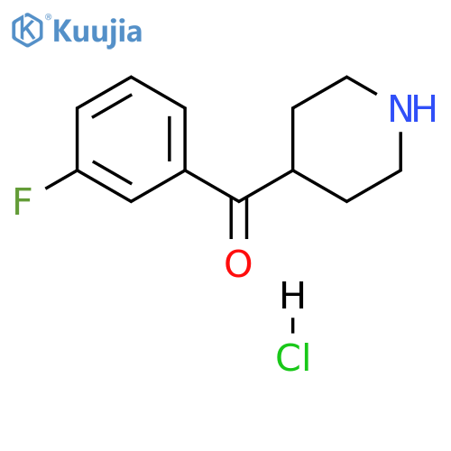 (3-Fluorophenyl)(piperidin-4-yl)methanone hydrochloride structure