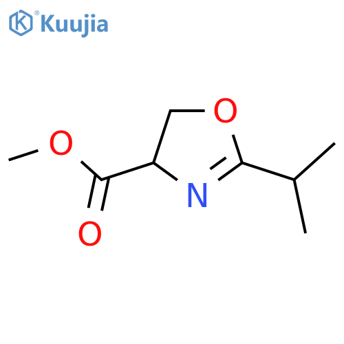 methyl 2-(propan-2-yl)-4,5-dihydro-1,3-oxazole-4-carboxylate structure